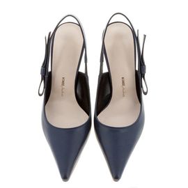 [KUHEE] Sling-back 8114K 7cm - High Heels Middle Heel Ribbon Stelletto Strap Banding Handmade Shoes - Made in Korea